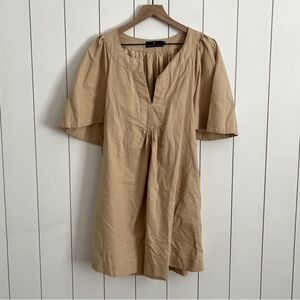 Tuckernuck Pomander Place Khaki Finley Flutter Sleeve Dress